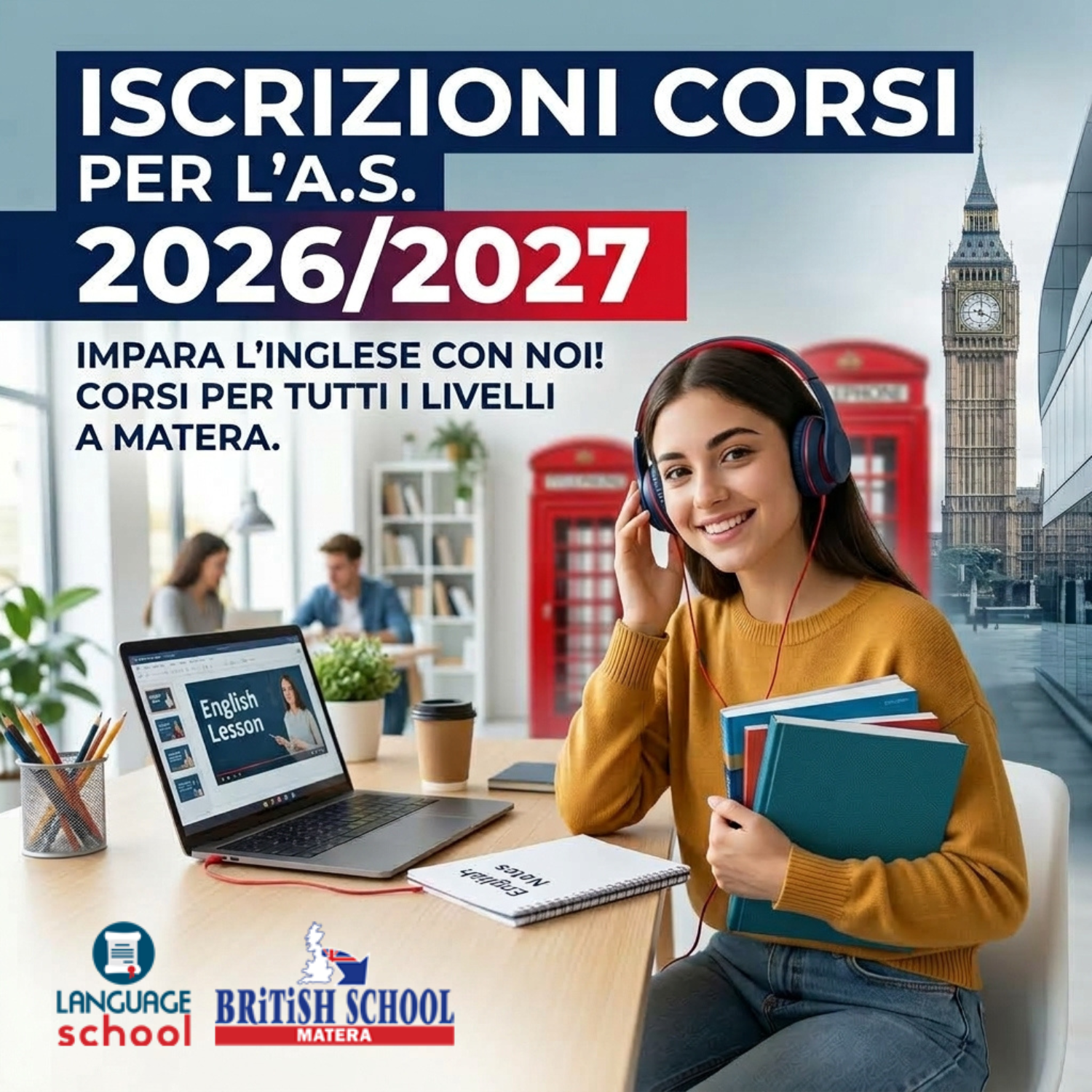 language school matera corsi inglese 2026 2027